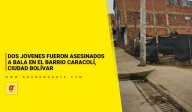 En Ciudad Bolívar: doble asesinato de amigos en el barrio Caracolí