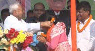 Tejashwi Yadav questions Nitish's 'health' after he garlands fema...