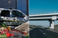 Deputy Thrown Off Overpass After Truck Hits Squad Car with Detainee Inside