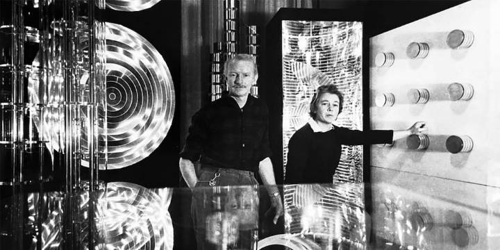 Martha Boto y Gregorio Vardanega, en una muestra que celebra el arte cinético