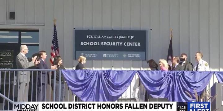 Greenville County School District dedicates security center to fallen deputy