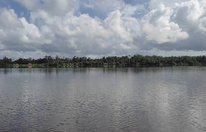 Estudiantes liceístas de Mujabaina del Delta Amacuro reman por más de 30 minutos para ver clases en Bonoina