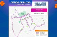 Anuncian modificaciones en rutas de autobús por Feria del Hueso 2025