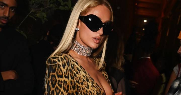 Paris Hilton Turns Heads in Daring Cheetah