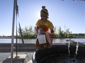 Sturgeon introduced to new home off Toledo boat ramp as part of annual festival