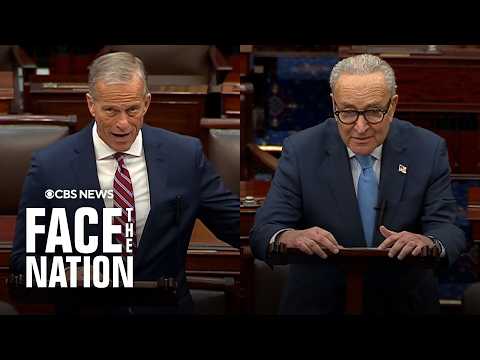 Thune, Schumer address government shutdown on Senate floor as standoff enters third day