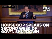 House GOP speaks as government shutdown reaches 14th day