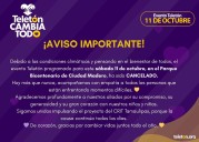 Cancelan evento Teletón en Ciudad Madero por mal clima