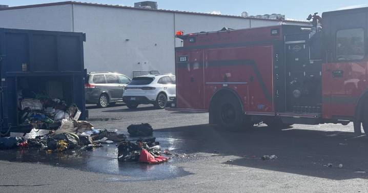 Fire crews contain recycling container fire in Hermiston