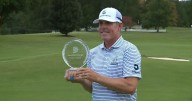 Justin Leonard makes eagle on the last hole to win Dominion Energy Charity Classic