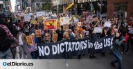 Las imágenes de las manifestaciones contra Trump por todo Estados Unidos