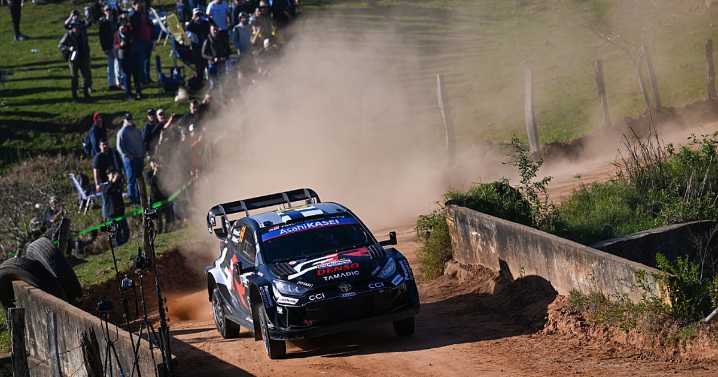 Rovanpera grabs lead in Central European Rally after Ogier crashes out