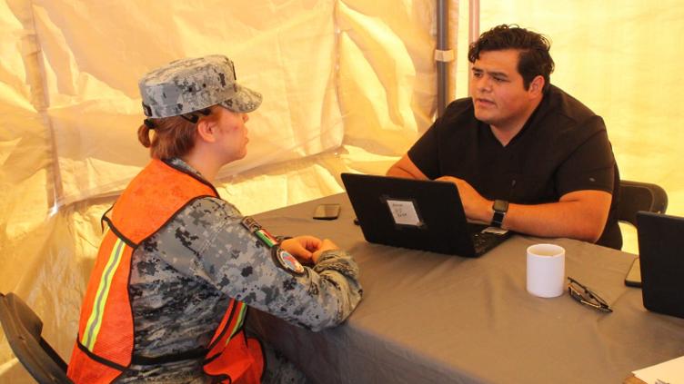 Llevaron servicios médicos a cadetes de la Guardia Nacional