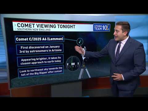 Comet and meteor shower viewing peak in the Tuesday night sky