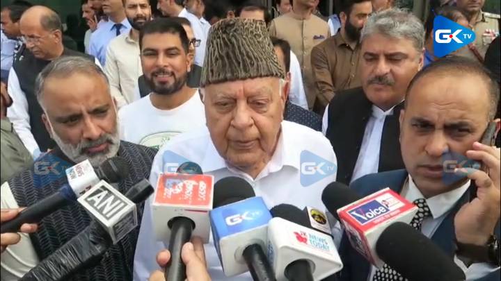 Former J&K CM Farooq Abdullah hospitalised in Srinagar