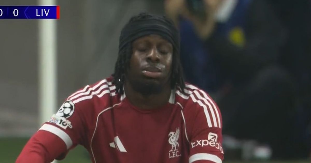Jeremie Frimpong left gutted after suffering early injury in latest Arne Slot problem