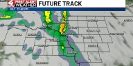 Small shower chances and a big temperature swing for the weekend