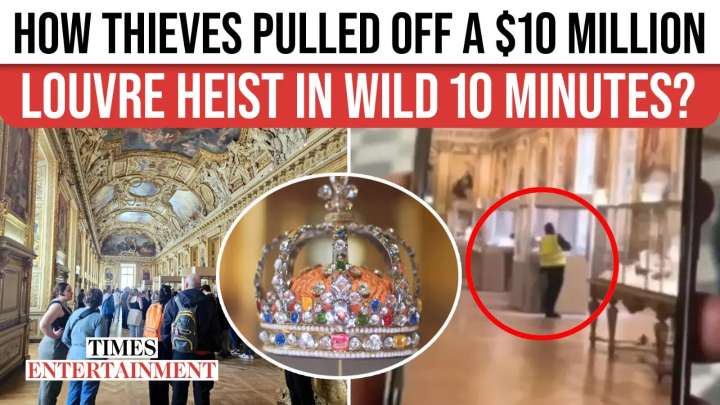 ON CAM: Louvre Thieves STEAL Crown Jewels in 10-Minute Heist Near Mona Lisa