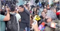 Eugenio Derbez vive momentos difíciles con la prensa durante su llegada al aeropuerto