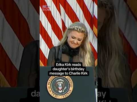 Erika Kirk reads daughter’s message