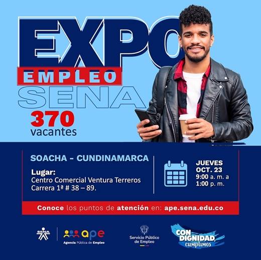 ExpoEmpleo SENA 2025 ofrecerá más de 1.500 vacantes laborales en Cundinamarca