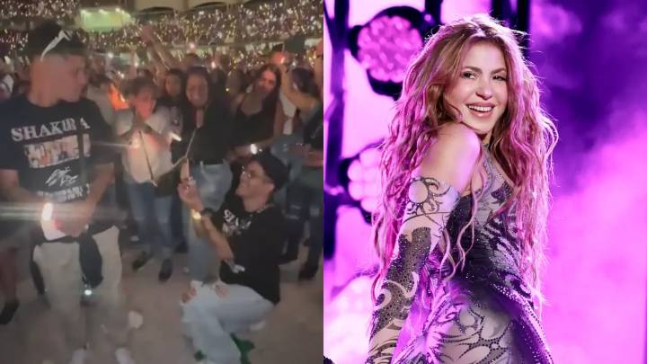 VIDEO: hombre pidió matrimonio en pleno concierto de Shakira en Cali