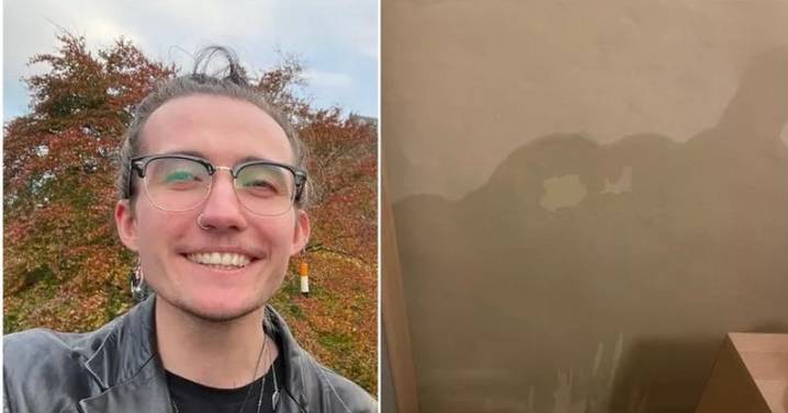Scots NHS worker could lose home after landlord leaves wall 'dripping wet' for 11 months