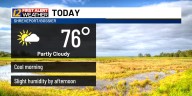 Cooler, drier air settles in for Sunday!