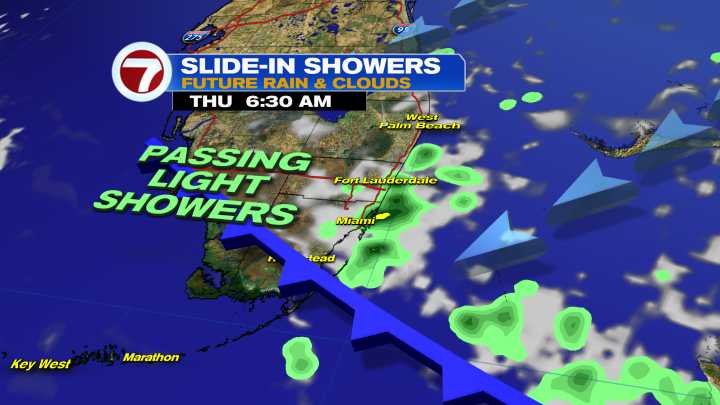 Slide-In Showers Possible Thursday as Dry Season Begins