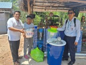Entregan ayuda humanitaria a familia afectada por incendio en Andiviela