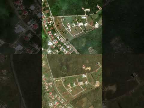 Satellite Images Show Jamaica Before and After Hurricane Melissa #shorts