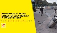 Accidente en Av. Mutis: conductor que atropelló a moteros y mató a 2 personas se fugó