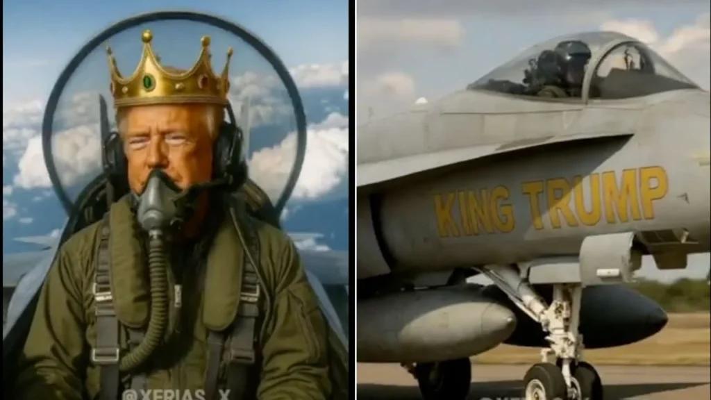 Trump desprecia protestas de No Kings con video generado por IA 'lanzando heces'