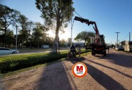 Avanzan las obras de iluminación en la localidad de Las Breñas
