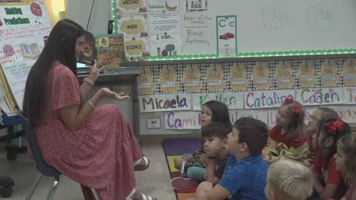 Academy kindergarten teacher writes her own book to enhance student learning
