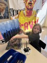 Independence Primary School students design swings and paint outdoor scenes