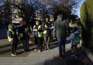 Las rutas a los colegios de Castrillón ya son más seguras gracias al 'Escuadrón Zebra'