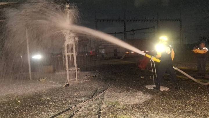 Controlado incendio en subestación eléctrica de Aragua (+Detalles)