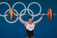 Canadian weightlifter Maude Charron takes silver at the IWF world championships