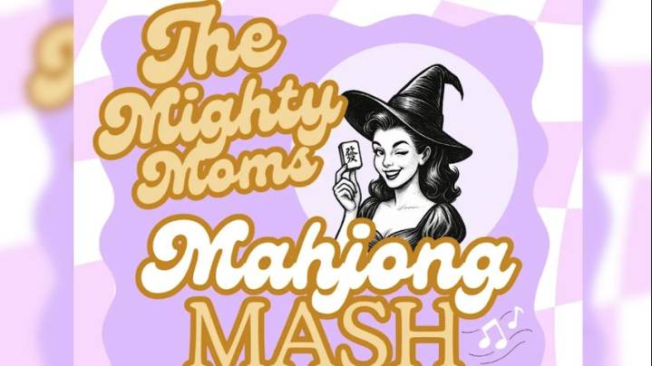 Mighty Moms raising money for hungry children in Denham Springs at Halloween mahjong tournament