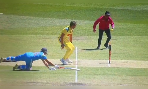 Watch | Rohit Sharma’s athletic dive to avoid run-out in Adelaide ODI