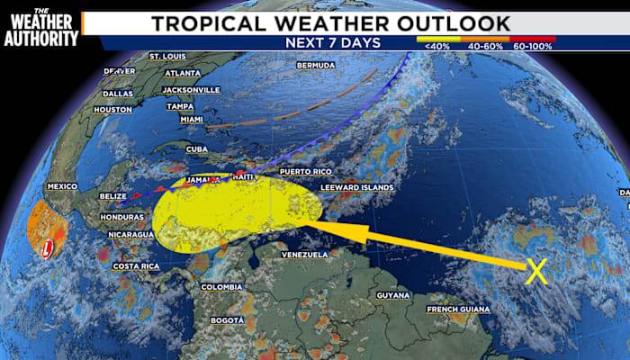 Tropical Wave Swirls Toward Caribbean, Development Possible