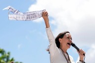La líder de la oposición venezolana, María Corina Machado, premio Nobel de la Paz