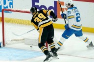 Fan at Penguins game hospitalized after falling from upper concourse