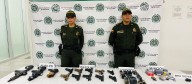 Policía Nacional frustra intento de ingreso de arsenal de guerra al país en el aeropuerto Alfonso Bonilla Aragón
