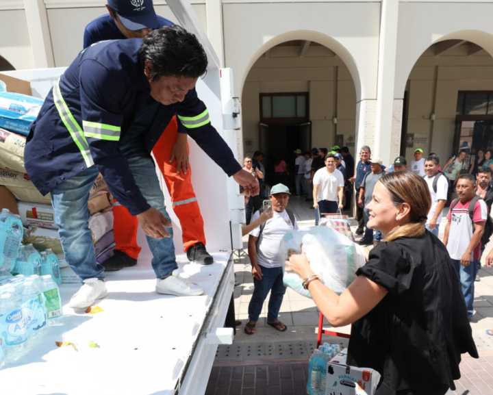 Envían desde Mérida apoyos a damnificados de las inundaciones