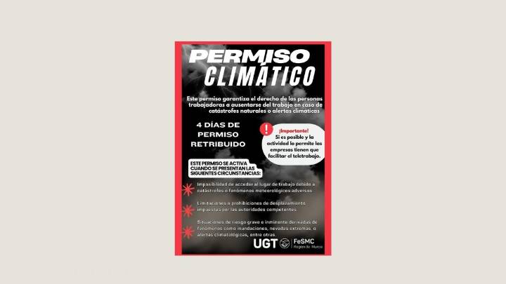 Los trabajadores pueden ausentarse hasta cuatro días en casos de riesgo grave por lluvias