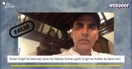 Fact-Check: Akshay Kumar Supported Jyoti Singh Publicly? No, Video Is From 2017!