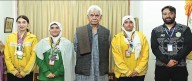LG Manoj Sinha felicitates DPS Srinagar sportspersons for national, international achievements
