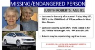 Vehicle of missing woman Judith Roberts found unoccupied in Curry County